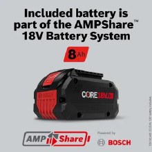Additional picture of IMPACT WRENCH 3/4" DRIVE 770FTLB 18 VOLT BLUECORE WITH 1- 8 AH BATTERIES AND CASE.