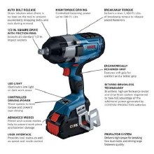 Additional picture of IMPACT WRENCH 1/2" DRIVE 740 FTLB 18 VOLT BLUECORE WITH 1- 8 AH BATTERIES AND CASE