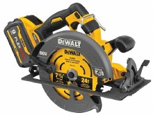 Additional picture of Saw Circular 60V Max Cordless Brushless 7-1/2" w/Electronic Brake Kit Dewalt (2) Batteries (1) Charger (1) Kit Bag (1) Blade