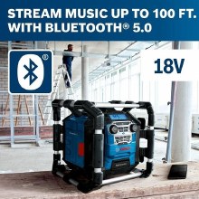 Additional picture of RADIO COMPACT BLUETOOTH 5.0 18V AND CHARGER