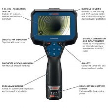 Additional picture of ENDOSCOPE CAMERA Professional Borescope Inspection Camera with Adjustable LED Light, 5ft. Removable Endoscope Camera