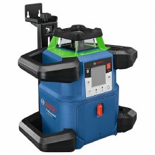 Additional picture of LASER, GREEN BEAM ROTATING TRIPOD, GRADE ROD, DETECTOR, REMOTE, CEILING HANGER, 4 AH BATTERIES, CHARGER, CASE