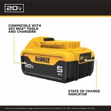 Additional picture of Battery 2-Pack 20V XRT Lithium Max 5AH Dewalt