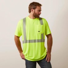 SHIRT, MENS REBAR HI-VIZ ANSI SHORT SLEEVE, ARIAT