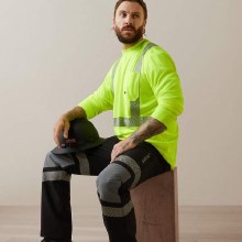 SHIRT, MENS REBAR HI-VIZ ANSI LONG SLEEVE, ARIAT SHIRT, MENS REBAR HI-VIZ ANSI LONG SLEEVE, ARIAT