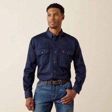 SHIRT, FR MEN'S SOLID VENT LONG SLEEVE WORK, ARIAT