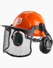 HELMET, PRO FOREST, COMPLETE W/ EAR PROTECTION, FACE SCREEN AND HARDHAT