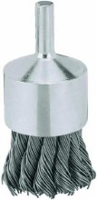 Additional picture of WIRE BRUSH 1" KNOT END 1/4" STEM-MOUNTED CARBON STEEL