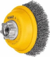 WIRE CUP BRUSH CRIMP 6" x .014 5/8"-11 CARBON STEEL