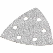 Additional picture of SANDPAPER 80 GRIT, HOOK and LOOP, TRIANGLE w/ VAC HOLES 12-Pack