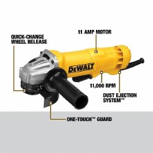 Additional picture of GRINDER 4-1/2" ANGLE GRINDER NON-LOCKING PADDLE  11 AMP