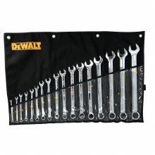 Additional picture of WRENCH 17 PC SAE COMBO SET  DEWALT 1/4" to 1-1/4" w/ POUCH