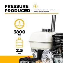 Additional picture of PRESSURE WASHER 3800 PSI 2.5 GPM HONDA GX200 AR RSV23G33 TRIPLEX PUMP 50' QC HOSE SOAP INJECTOR