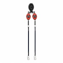 RETRACTABLE BRUTE BACKER LEADING EDGE Class LE V2  SRL-P   Dual Interchangeable 7.5 ft. Cable SRL-P with 2.5 ft. Web and Tie-Back Hook