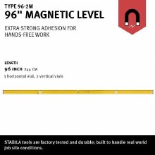 Additional picture of LEVEL 96" MAGNETIC TYPE 96M STABILA