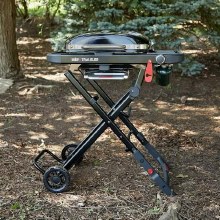 Additional picture of GRILL TRAVELER COMPACT  PORTABLE BLACK PROPANE LP GAS INCLUDES CART STAND WHEELS