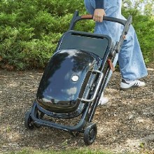 Additional picture of GRILL TRAVELER COMPACT  PORTABLE BLACK PROPANE LP GAS INCLUDES CART STAND WHEELS