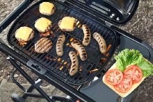 Additional picture of GRILL TRAVELER COMPACT  PORTABLE BLACK PROPANE LP GAS INCLUDES CART STAND WHEELS