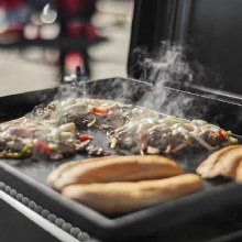 Additional picture of GRIDDLE 22" SLATE RUST RESISTANT TABLETOP COMPACT  PORTABLE BLACK PROPANE LP GAS