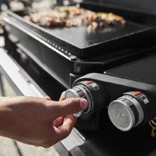 Additional picture of GRIDDLE 22" SLATE RUST RESISTANT TABLETOP COMPACT  PORTABLE BLACK PROPANE LP GAS