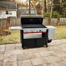 Additional picture of GRIDDLE 36" SLATE RUST-RESISTANT FLIP UP SIDE TABLE BLACK PROPANE LP GAS
