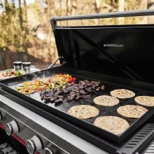 Additional picture of GRIDDLE 36" SLATE RUST-RESISTANT FLIP UP SIDE TABLE BLACK PROPANE LP GAS