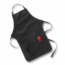 APRON BLACK W/ RED KETTLE