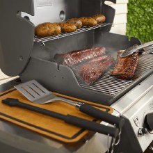 Additional picture of TOOL SET 3 PIECE SPATULA, TONGS, BRUSH FOR GRILL  PRECISION