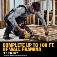 Additional picture of Nailer Framing 20V Max XR Cordless Brushless 30-Degree Paper Tape Stick 2" to 3-1/2" Dewalt (Bare Tool)