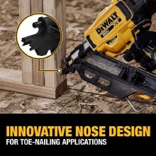 Additional picture of Nailer Framing 20V Max XR Cordless Brushless 30-Degree Paper Tape Stick 2" to 3-1/2" Dewalt (Bare Tool)