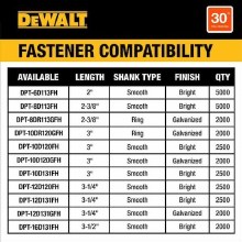 Additional picture of Nailer Framing 20V Max XR Cordless Brushless 30-Degree Paper Tape Stick 2" to 3-1/2" Dewalt (Bare Tool)