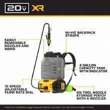 Additional picture of Sprayer Concrete Chemical 20V MAX* XRÂ® 4-Gallon Dewalt (Tool Only)