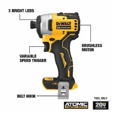 Additional picture of Combo Kit ATOMIC 20-Volt MAX Lithium-Ion Cordless Kit (2-Tool) with (2) 2.0Ah Batteries Charger and Bag