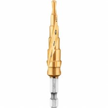 Additional picture of Step Drill Bit 3/16" to 1/2" Impact Ready Titanium Nitride Coating Dewalt