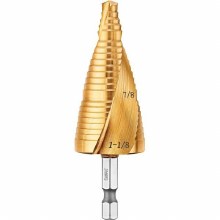 Additional picture of Step Drill Bit 7/8" to 1-1/8" Impact Ready Titanium Nitride Coating Dewalt
