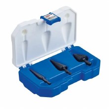 Additional picture of Step Drill Bit Set: 1/8" Min 1-1/8" Max High-Speed Steel 27 Hole Sizes