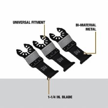 Additional picture of Blade Oscillating Wood w/Nails Dewalt 3-Pack