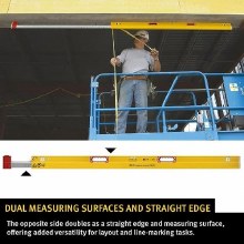Additional picture of LEVEL, 6'-10' STABILA TYPE 106TM  MAGNETIC Extendable Plate Level -Length