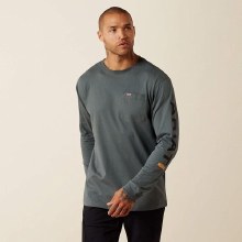 TSHIRT, REBAR COTTON STRONG STANDARD LOGO LONG SLEEVE, ARIAT
