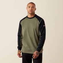 T-SHIRT, FR COLORBLOK BASEBALL LONG SLEEVE, ARIAT