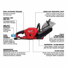 Additional picture of Saw M18 Fuel 9"Cut-Off w/One-Key Milwaukee (Bare Tool)