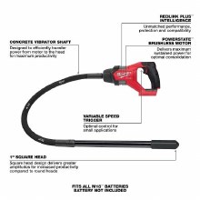 Additional picture of Vibrator M18 Fuel 4' Concrete Pencil Kit Milwaukee