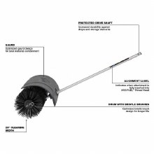 Additional picture of M18 Fuel Quik-Lok Bristle Brush Attachment Milwaukee