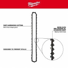 Additional picture of Chain Chainsaw 20" .325" Pitch .050" Gauge Milwaukee