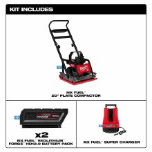 Additional picture of Tamper MX Fuel 20" Plate Multi-Direction Compactor Kit Milwaukee