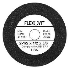 GRINDING WHEEL, 2-1/2" x 1/2" x 3/8", TYPE 1,  REINFORCED SMALL WHEEL