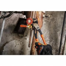 Additional picture of Pliers Slip Joint Straight Jaw Tongue and Groove 16" Dipped Handle