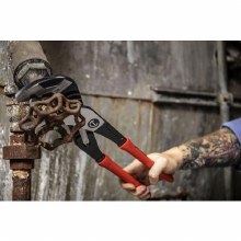 Additional picture of Pliers Slip Joint V-Jaw Tongue and Groove 16" Dipped Handle