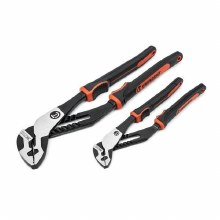 Additional picture of Pliers Slip Joint Z2 K9 Straight Jaw Tongue and Groove Dual Material 2-Piece Set 8" & 12" Grip Handle