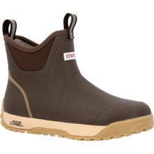 BOOT, 6" MENS'S ICE FLEECE LINED ANKLE DECK DARK BROWN, XTRATUF